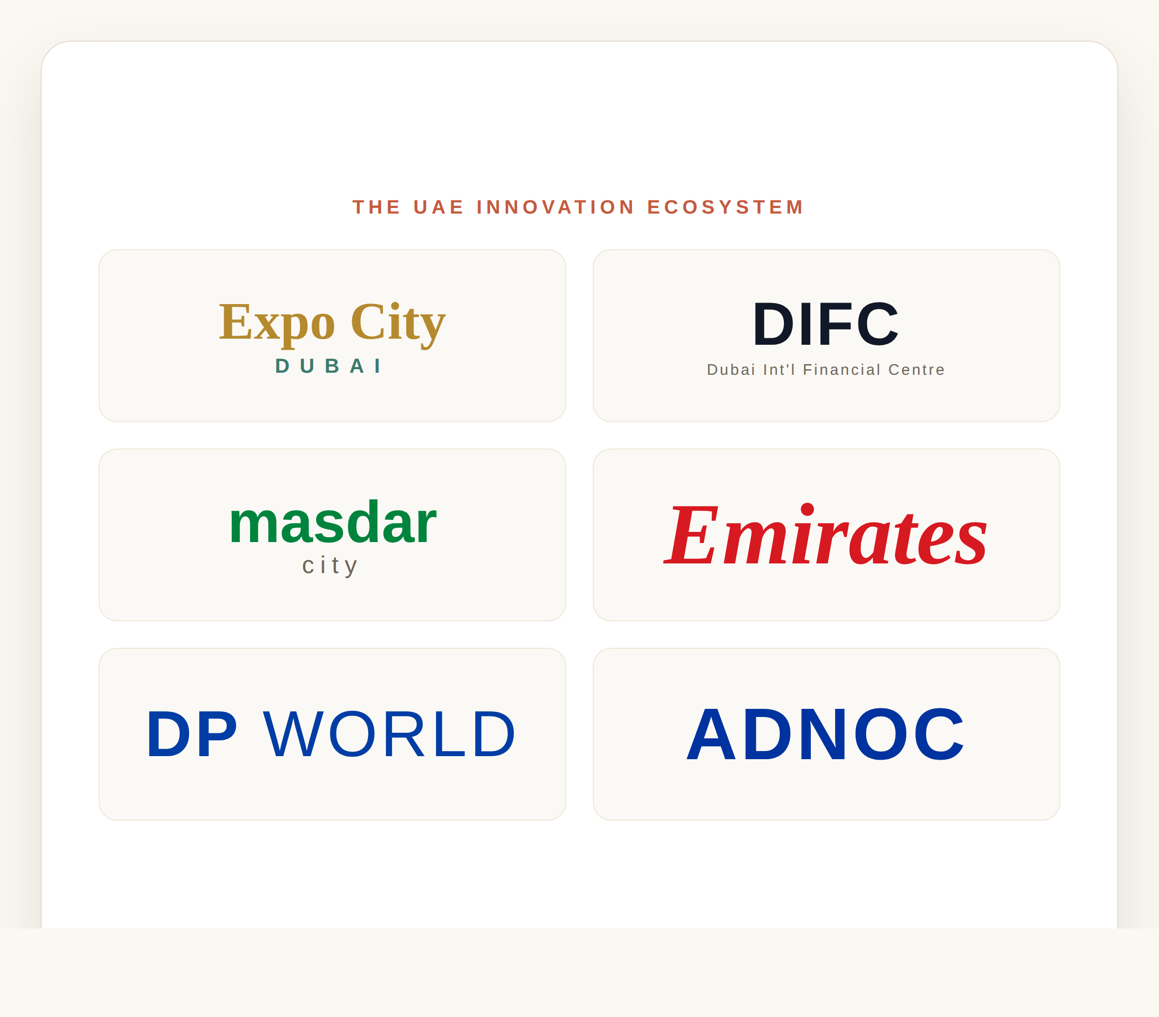 One connected strategic framework