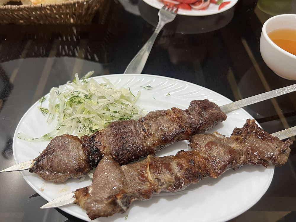 Uzbek shashlik skewers