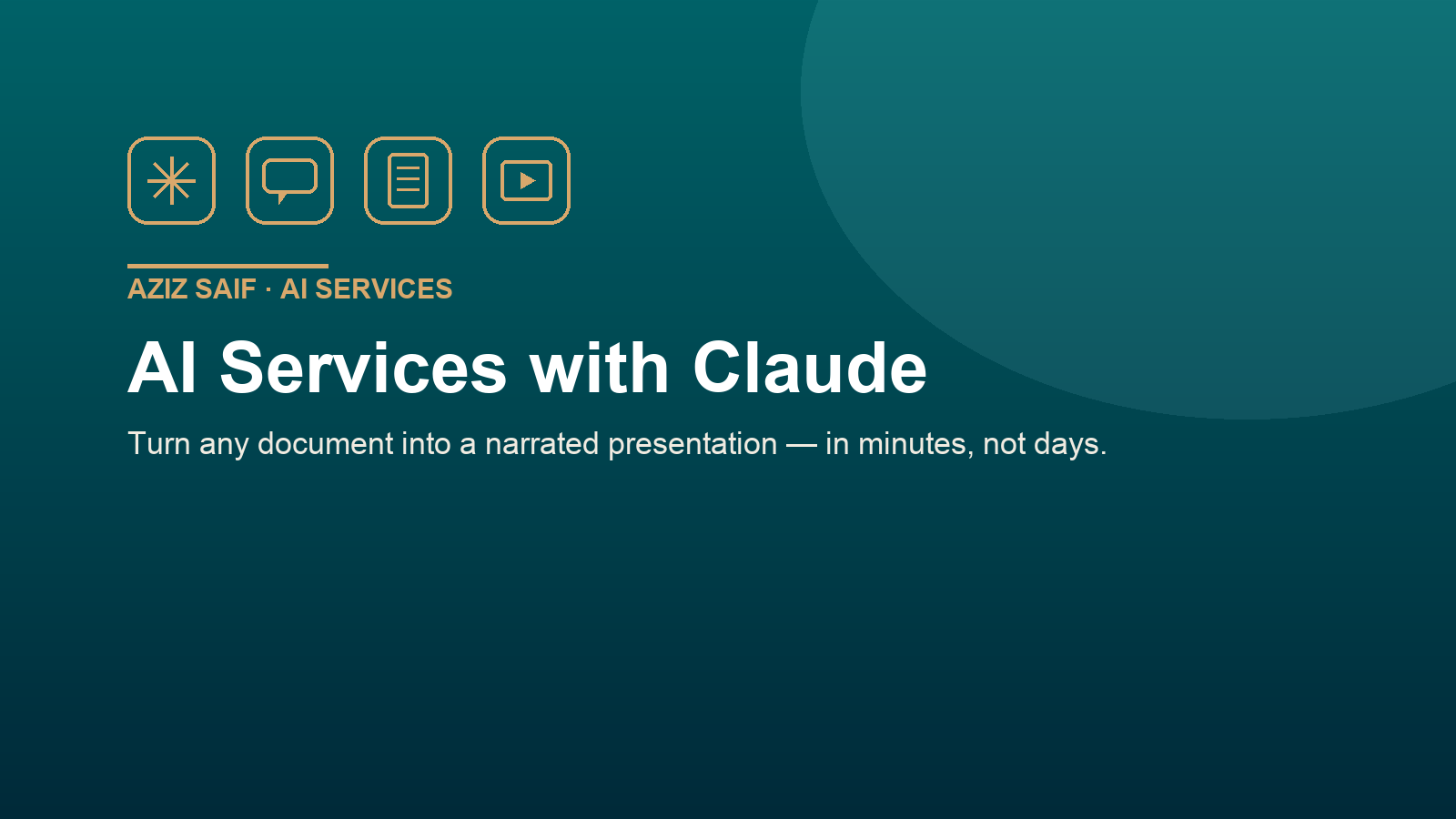 AI Services with Claude