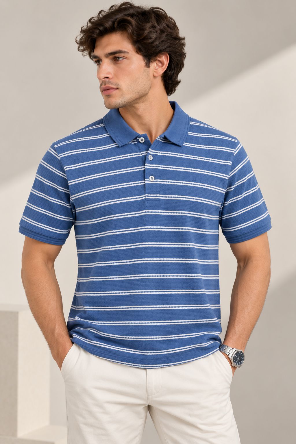 Style 16 · Pentium Mini Jacquard Stripe 200 GSM — K.S.E. Inc. India