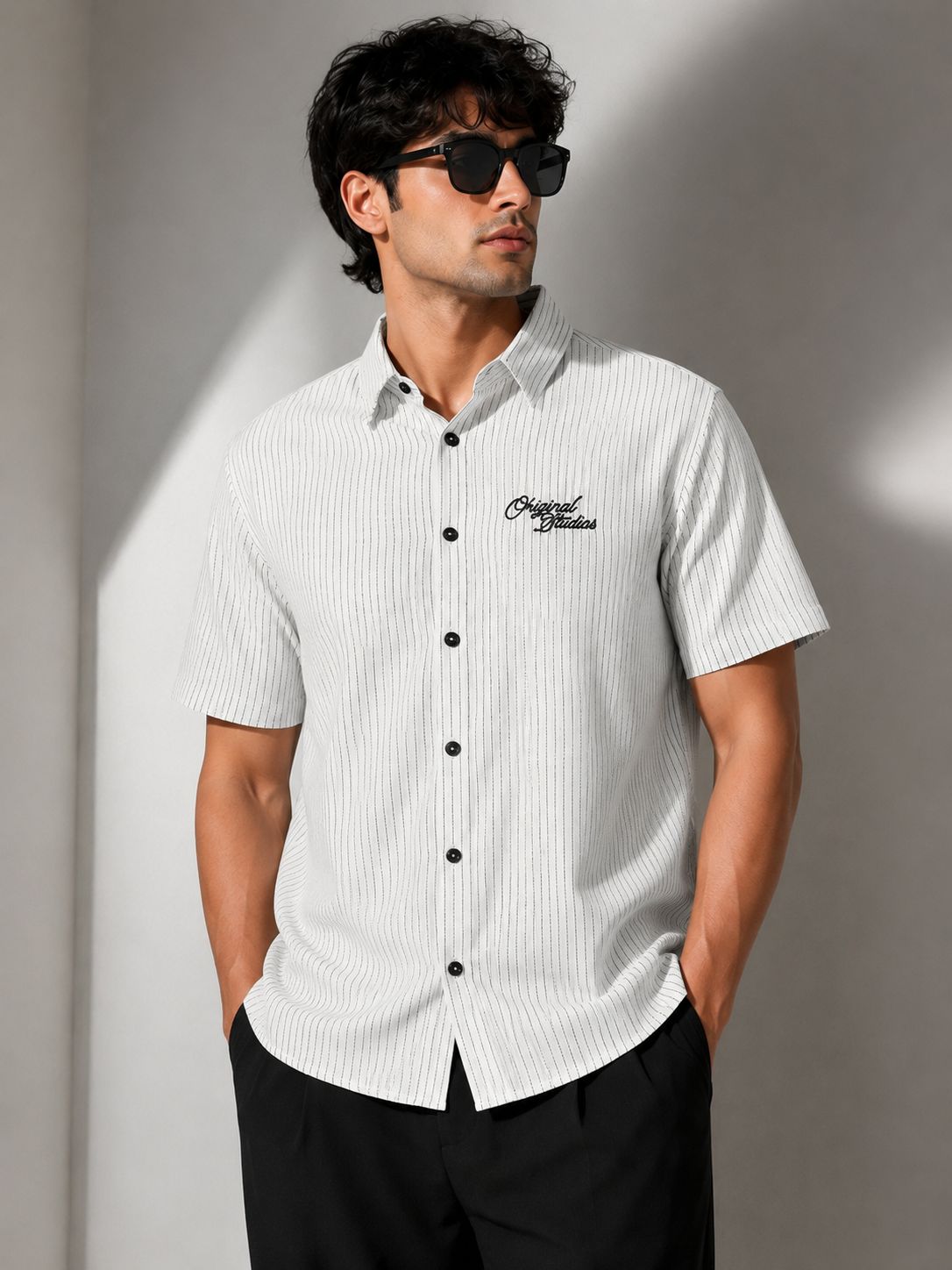 Style 8 · 100% Polyester Embroidered Shirt — K.S.E. Inc. India