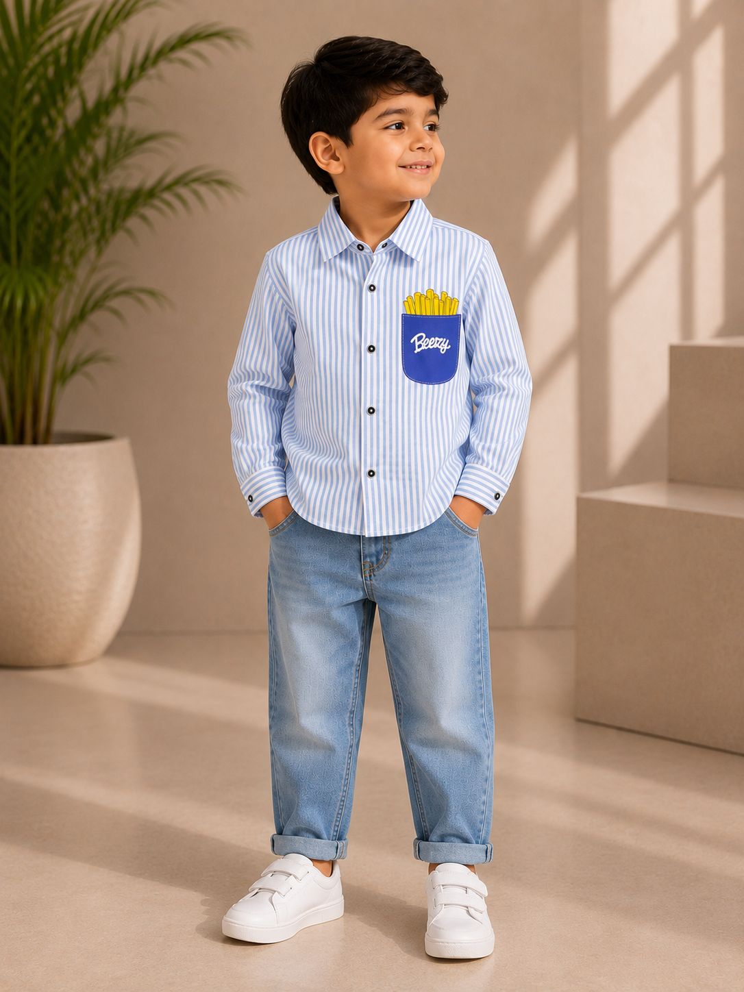 Style 13 · 100% Polyester Boys Printed Shirt — K.S.E. Inc. India