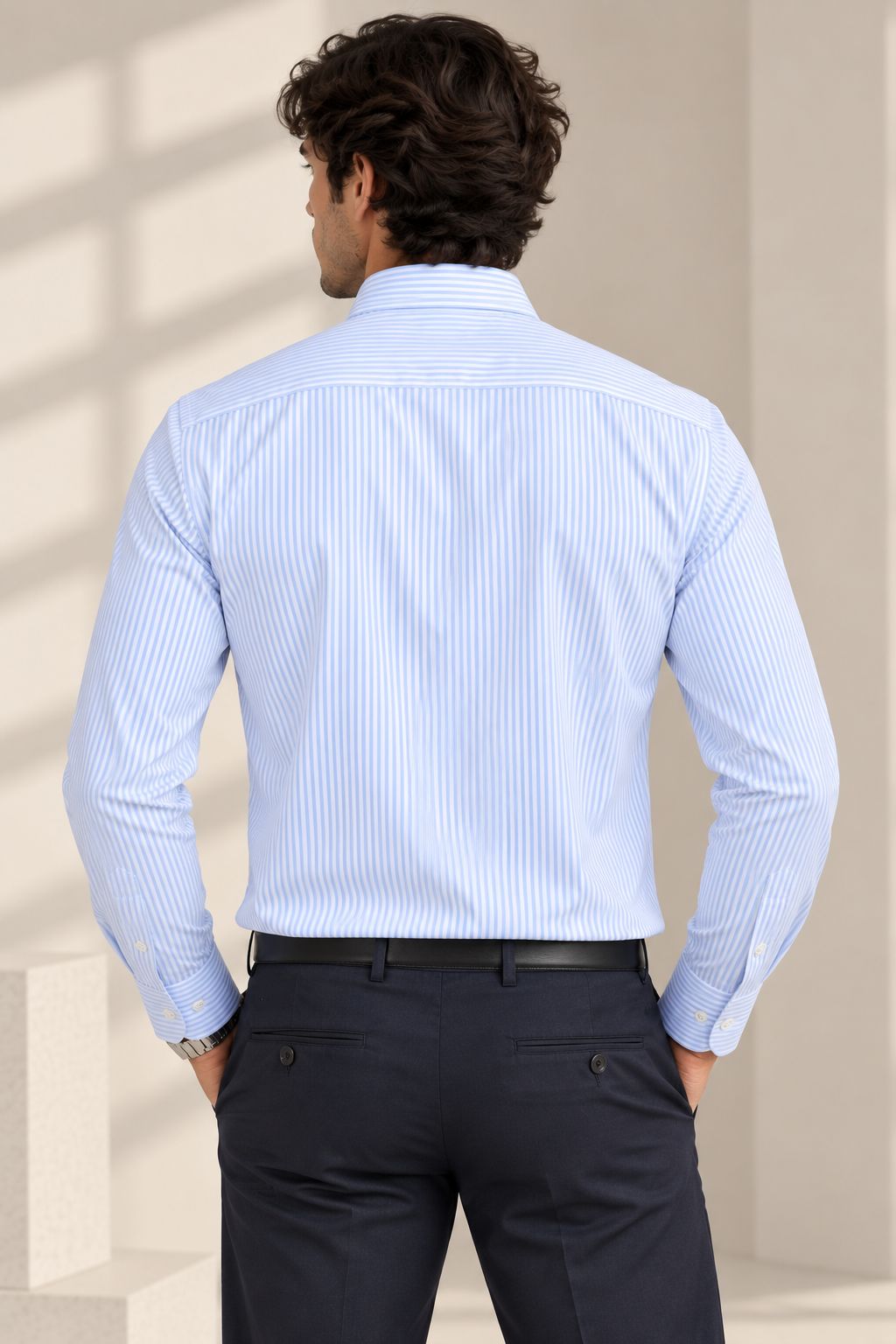 Style 21 · 60% Polyester 40% Cotton Stand Pack Shirt — K.S.E. Inc. India