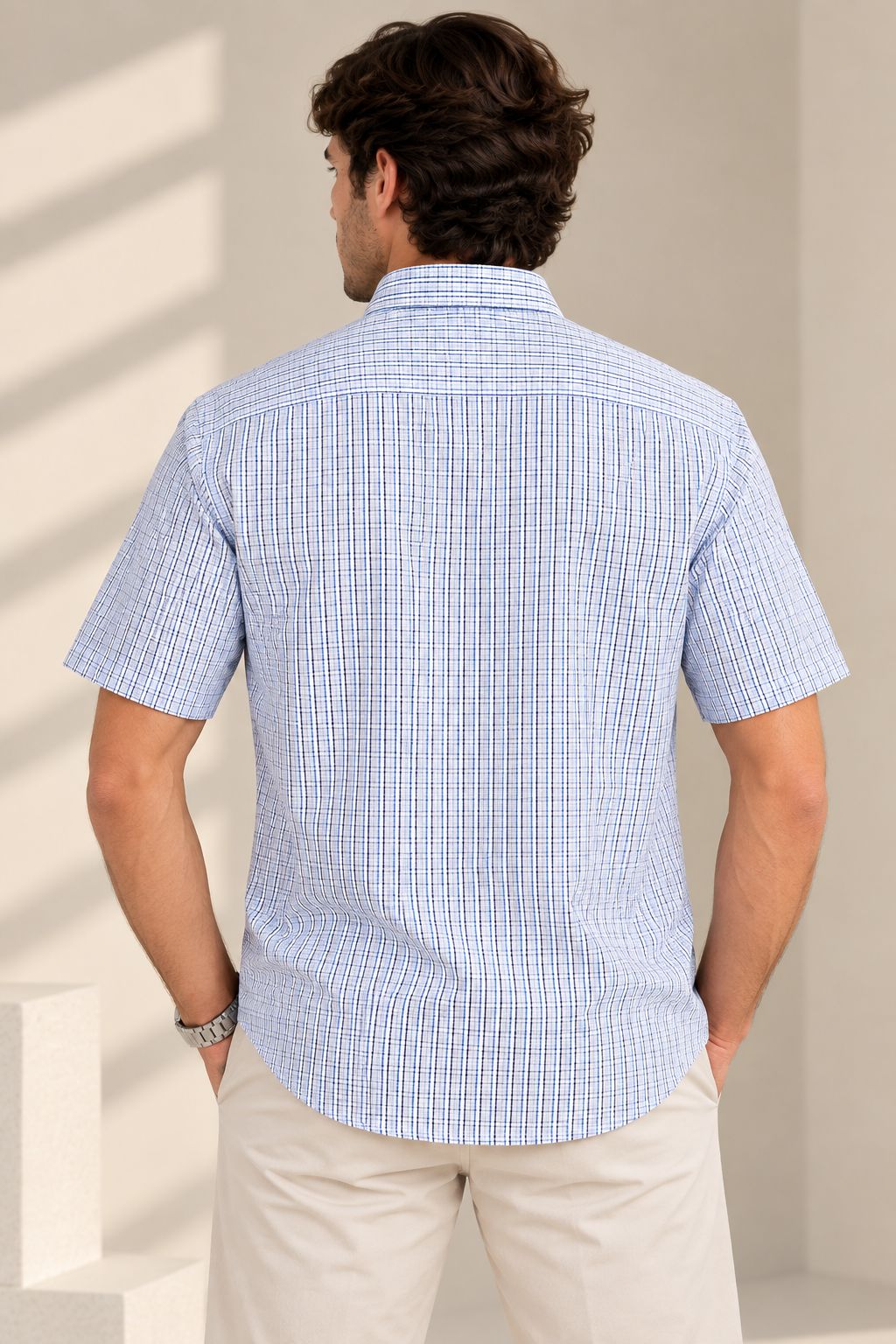Style 24 · 60% Polyester Cotton 40% Stand Pack Shirt — K.S.E. Inc. India