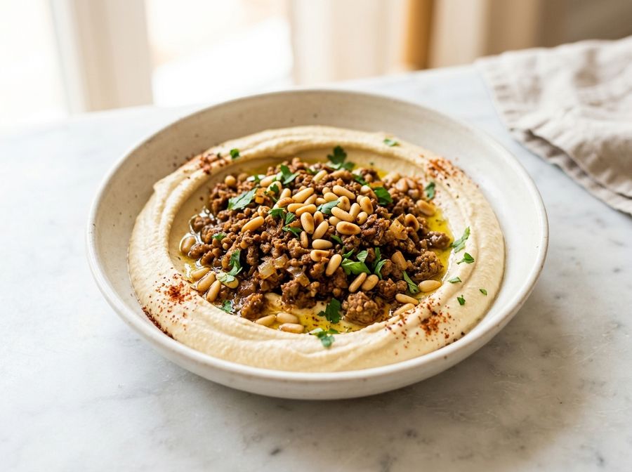 Hummus with Meat